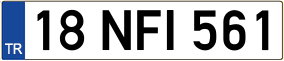 Trailer License Plate